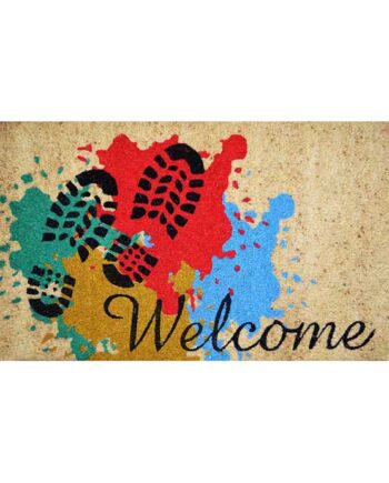 Footprint Colored Doormat